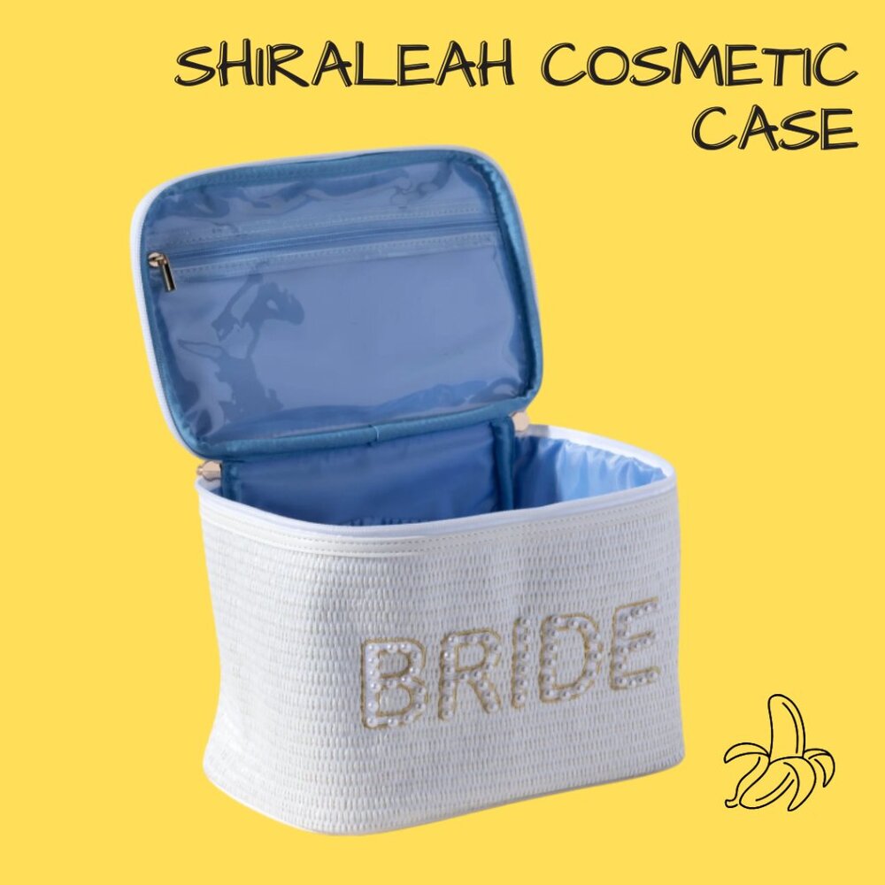 Shiraleah "Bride" Cosmetic Case, White